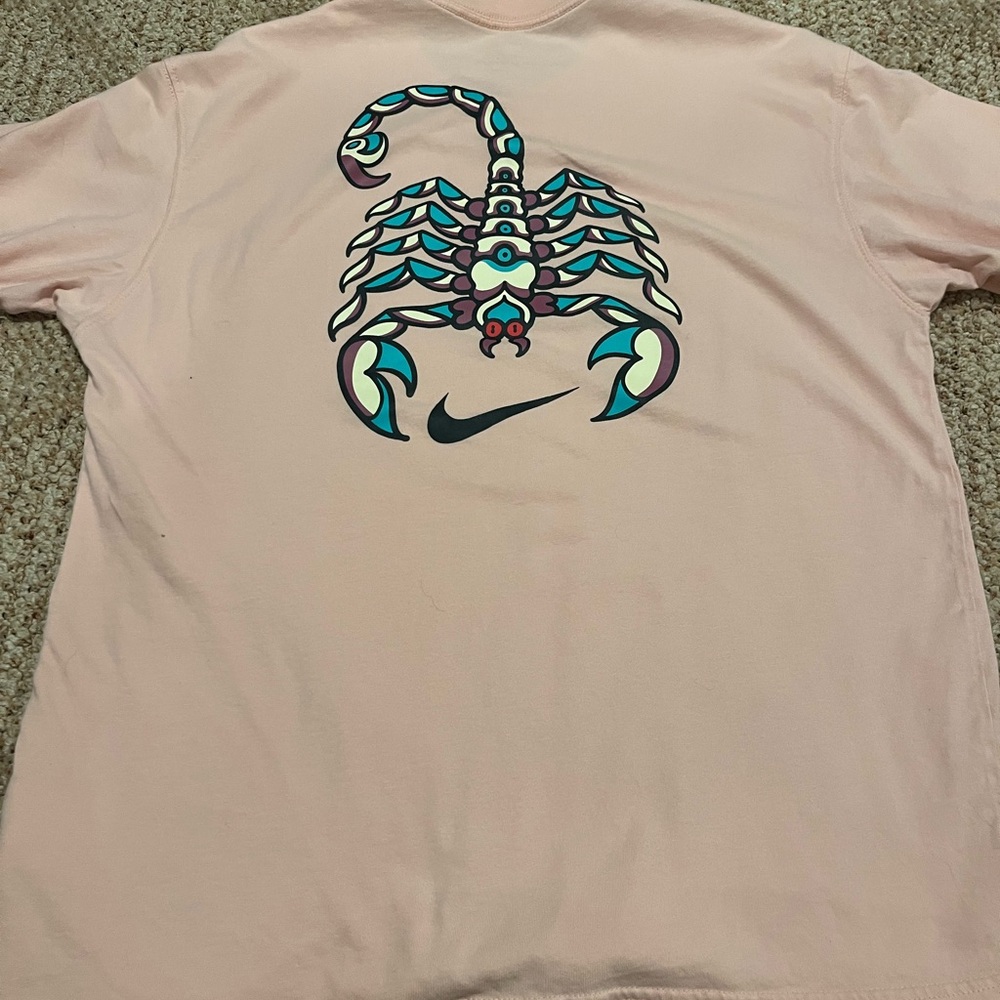 Nike Light Pink Tee with Scorpion Design